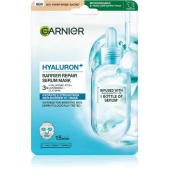 Garnier Hyaluron + masca de fata pentru curatare pentru piele mixta spre grasa