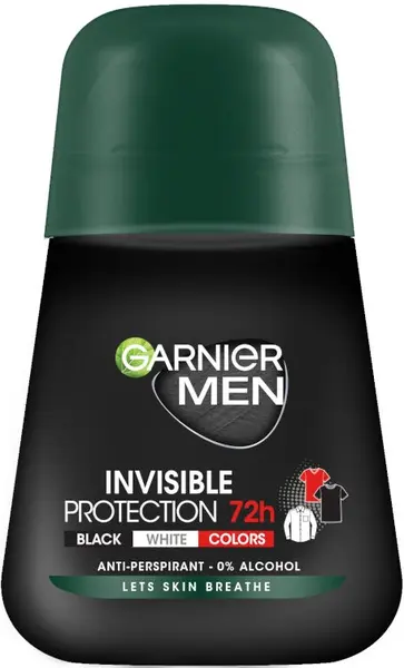 Garnier Men Roll-on antiperspirant Invisible 72H, 50 ml