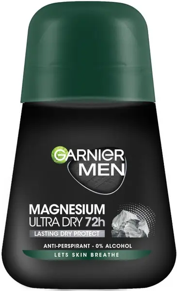 Garnier Men Roll-on antiperspirant Magnesium Ultra Dry 72H, 50 ml