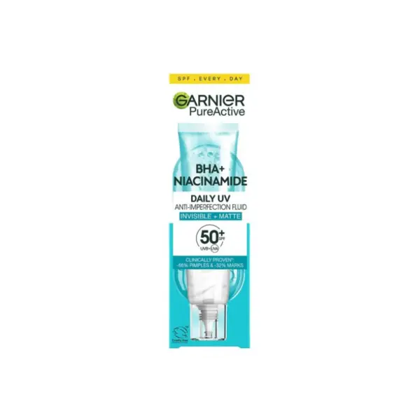 Garnier Pure Active Fluid matifiant anti-imperfecțiuni SPF 50+ Volum 40 ml