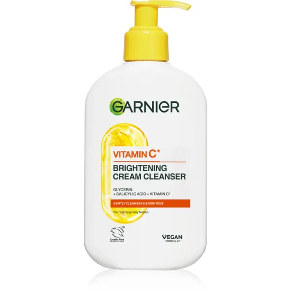 Garnier Pure Active Vitamin C cremă de curățare cu efect iluminator 250 ml