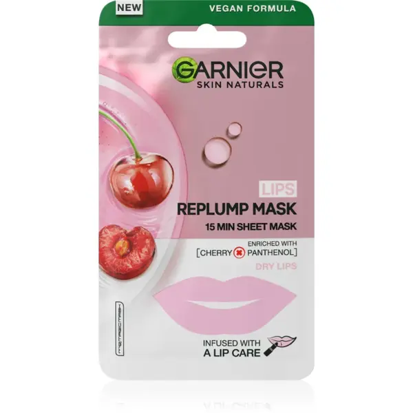 Garnier Replump Mask mască de curățare și super-hidratare de buze 5 g