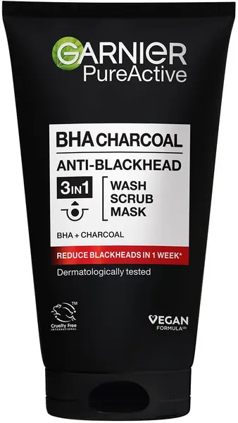 Garnier Skin Naturals Gel de curățare pentru față Pure Active PHA Charcoal, 150 ml