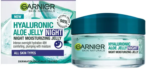 Garnier Skin Naturals Mască de față cu gel peste noapteHyaluronic Aloe, 50 ml