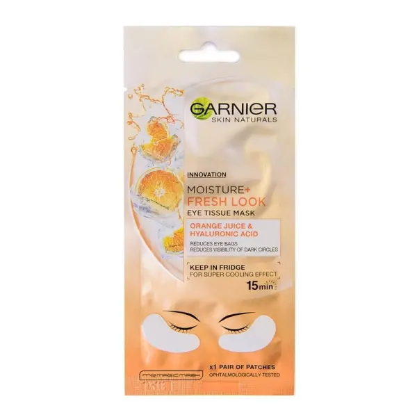Garnier SKINNAT HYDRA BOMB Mască de bumbac împotriva cearcănelor de sub ochi Volum 1 bucata