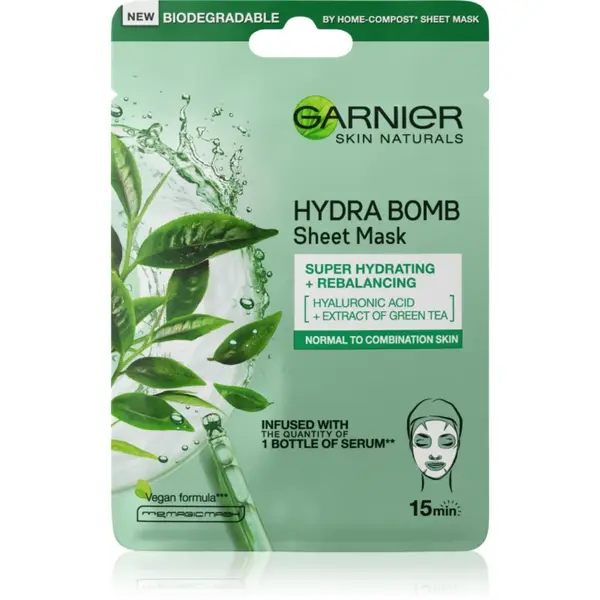 Garnier Textil Masks Hydra Bomb mască textilă hidratantă 28 g