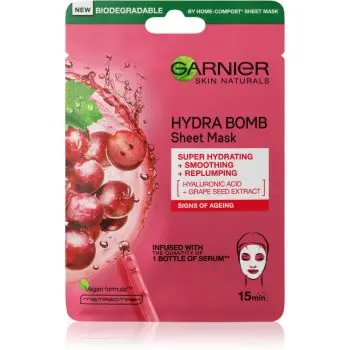 Garnier Textil Masks Hydra Bomb mască textilă hidratantă