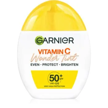 Garnier Vitamin C Wonder Tint Fluid nuantator cu textura usoara SPF 50+