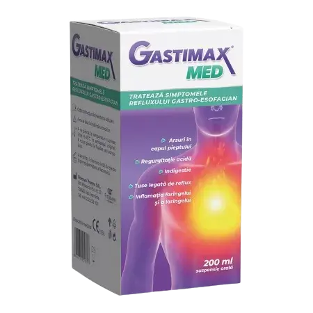 Gastimax Med suspensie orala, 200ml, Fiterman
