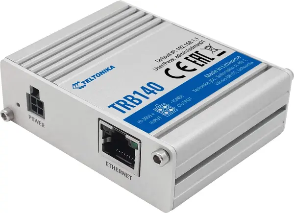 Gateway industrialTeltonika – TRB140, 4G/LTE, gri/albastru