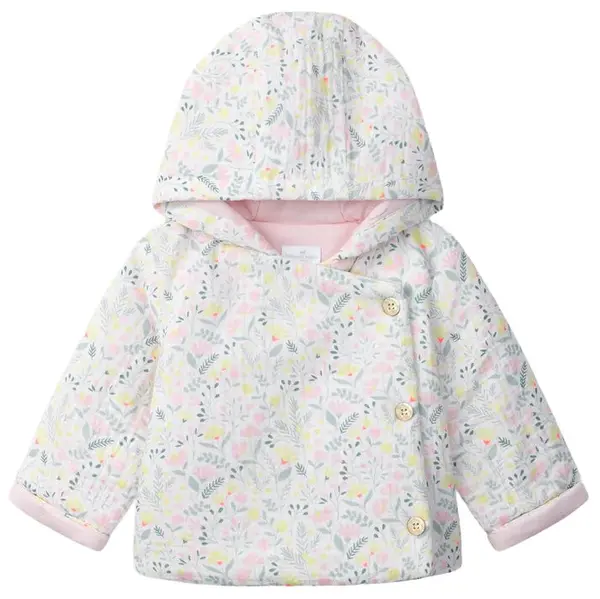 Geacă bebeluși cu glugă Sergent Major - Cu motiv floral, 1 m