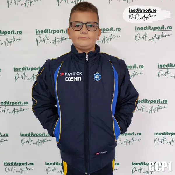 Geaca cu maneci detasabile copii PATRICK GCP1 2XL, BLEUMARIN ALBASTRU GALBEN