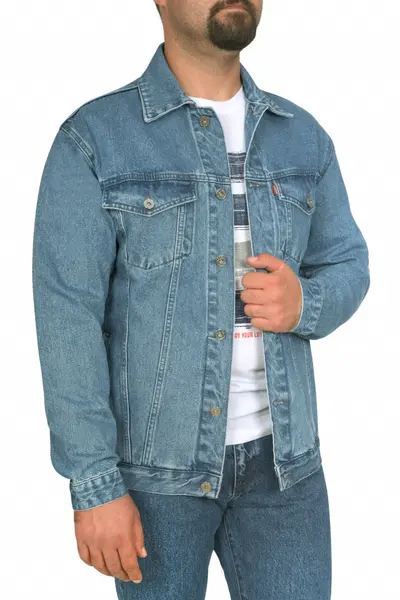 Geaca de blugi, Forza, albastru (Marime geaca: 5XL)
