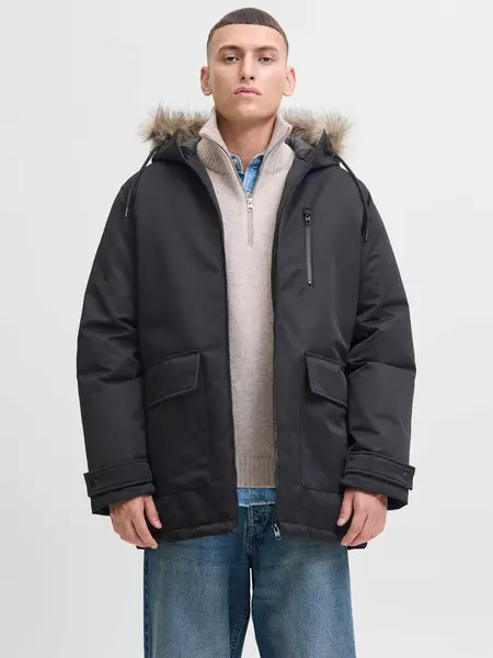 Geaca Jjcharlie Detachable Faux Fur