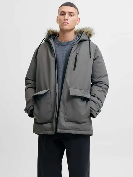 Geaca Jjcharlie Detachable Faux Fur