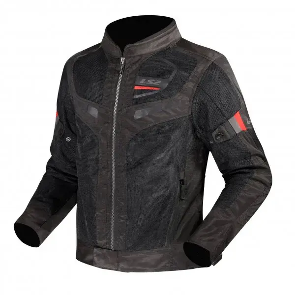 Geaca moto LS2 Garda Air Man, culoare negru rosu, marime 4XL