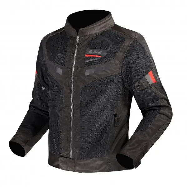 Geaca moto LS2 Garda Air Man, culoare negru rosu, marime M