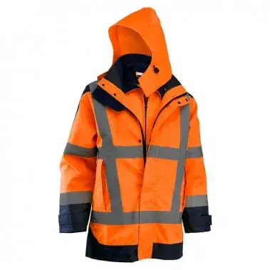 Geaca protectie antiploaie reflectorizanta portocaliu Rock Safety Hi-Vis Marime 5XL Geaca protectie antiploaie reflectorizanta portocaliu Rock Safety Hi-Vis Marime 5XL