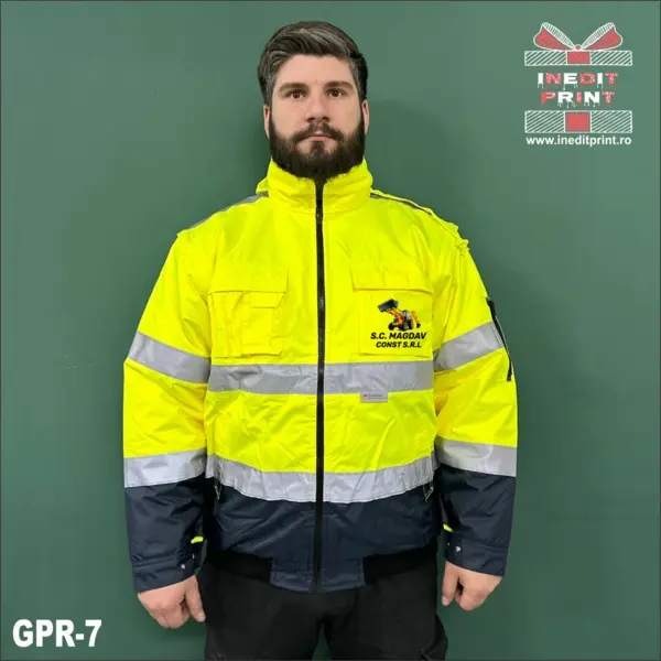 Geaca reflectorizanta personalizabila 2 in 1 GR7 L