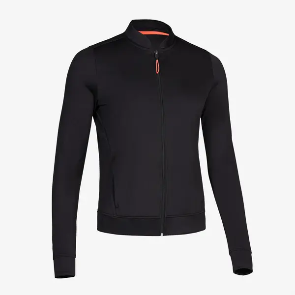 Geacă respirantă Alergare Jogging KIPRUN RUN 100 Negru Damă