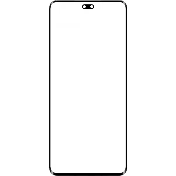 Geam Ecran + Edge Glue / OCA Forward Guard pentru Honor 200 Pro, Negru