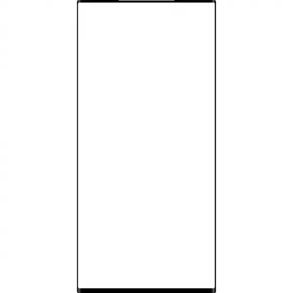 Geam Ecran + Edge Glue / OCA Forward Guard pentru Samsung Galaxy S22 Ultra 5G S908, Negru