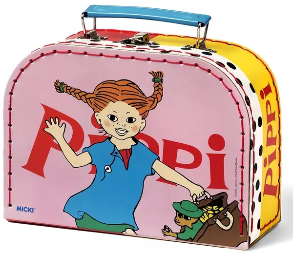 Geamantanul Fetitei Pippi Longstocking Micki Pippi - Roz, 20 cm