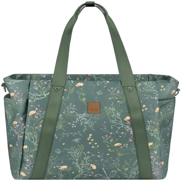Geanta accesorii pentru carucior Kikka Boo Florence 2025 Secret Garden Verde