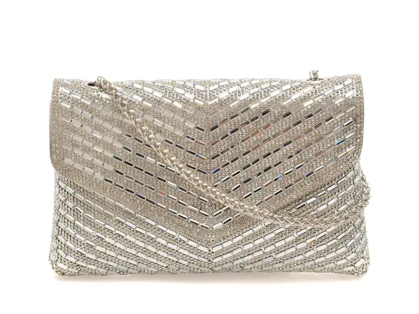 Geanta ALDO argintie, SPARKLEBAG 048, din piele ecologica