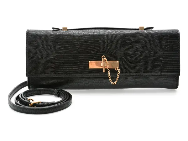 Geanta ALDO neagra, ROUX 001, din piele ecologica