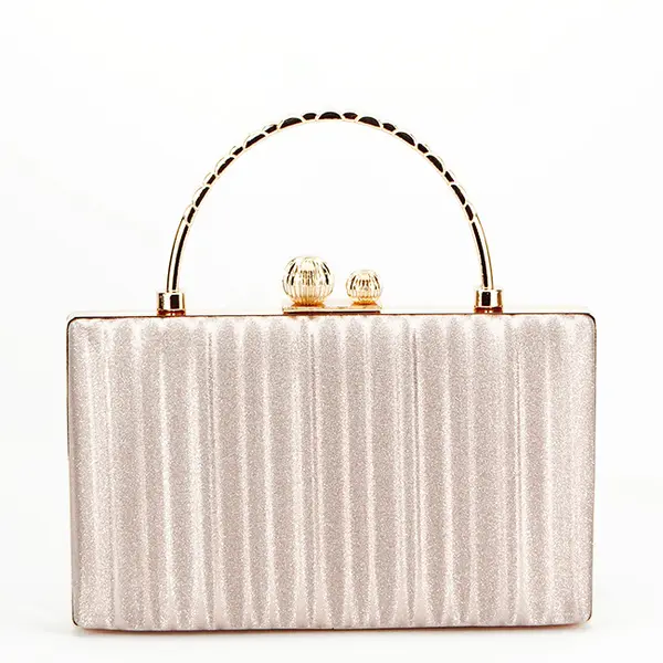 Geanta auriu rose, clutch cu maner BME-622 05
