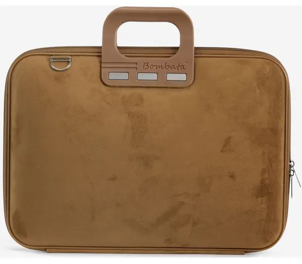 Geanta Bombata Laptop - Camoscio, 16'', maro