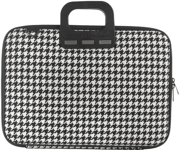 Geantă Bombata - Pied de poule, 16", negru