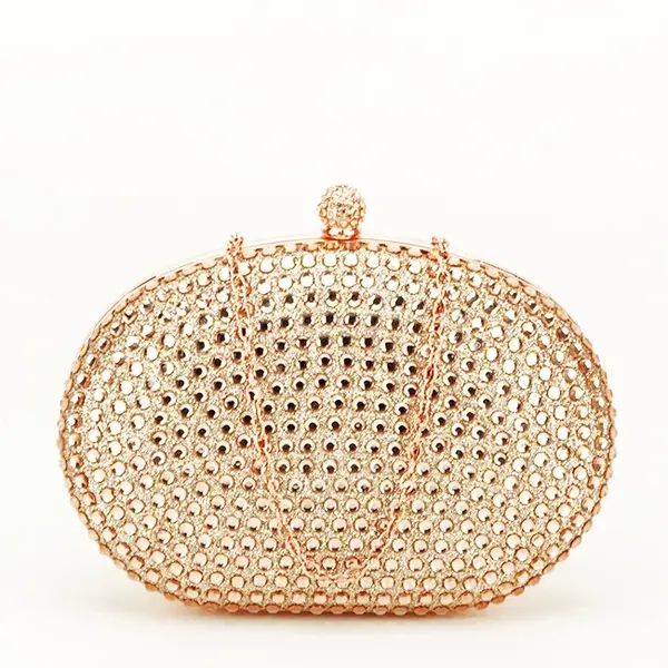 Geanta clutch cu cristale V-190BB 05 Auriu rose