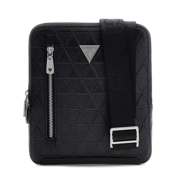 Geantă crossbody bărbați Guess Torino neagră cu logo 921BGEAHMTOTEP6159N