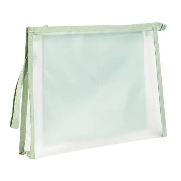 Geantă cu fermoar Deli Jelly & Sunny - Cu trei compartimente, A4, verde