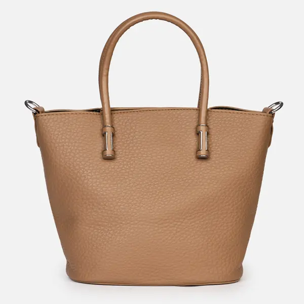 Geanta dama din piele ecologica shopper cu design simplu și barete lungi CRL1491
