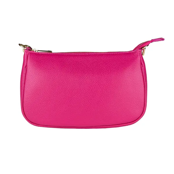 Geantă damă din piele naturala fucsia Carina