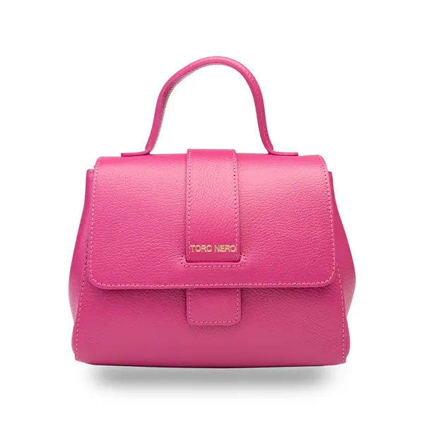 Geanta dama din piele naturala fucsia Ranya