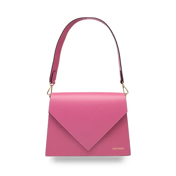 Geanta dama din piele naturala fucsia Rebeca