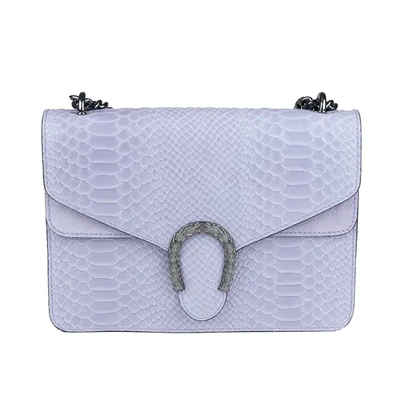 Geantă damă din piele naturala violet Dalia big
