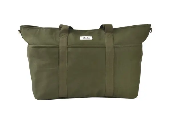 Geanta de bebe Beaba Madrid XXL Seagrass