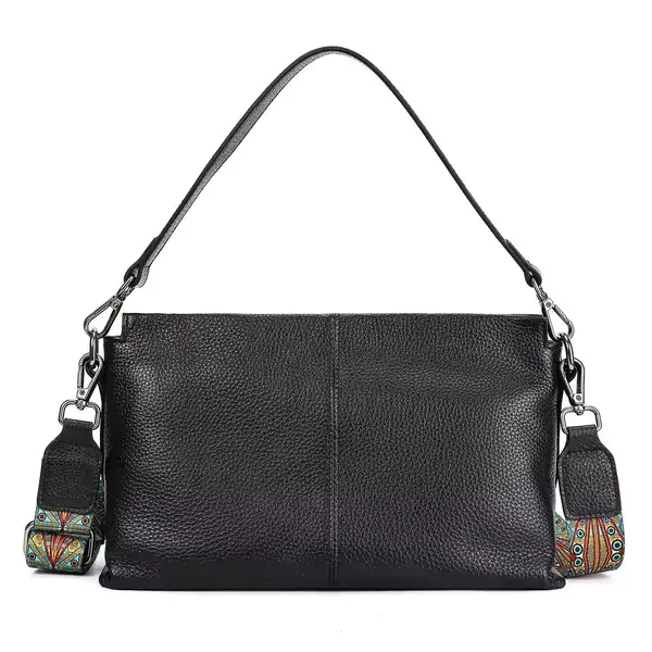 Geanta de dama, Isabela GT3818, piele naturala, Negru