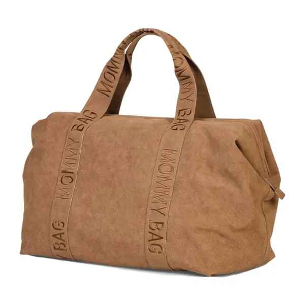 Geanta de infasat Childhome Mommy Bag Signature Prestige Hazlenut