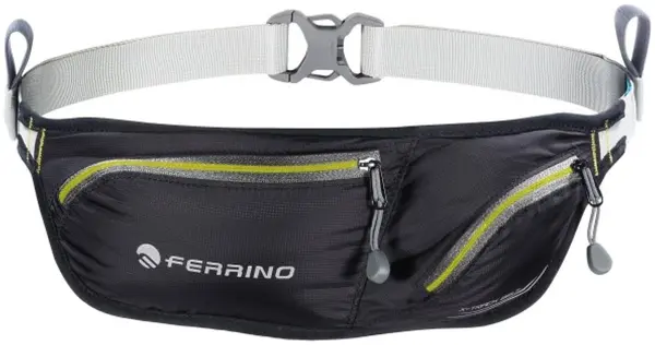 Geantă de talie Ferrino - X-Flat, negru/verde