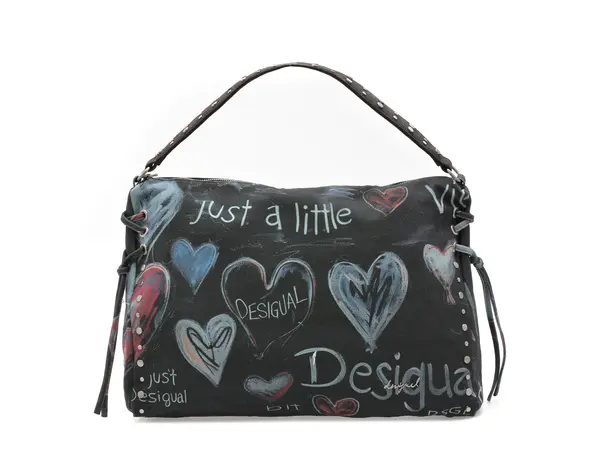 Geanta DESIGUAL bleumarin, SAXA56, din material textil