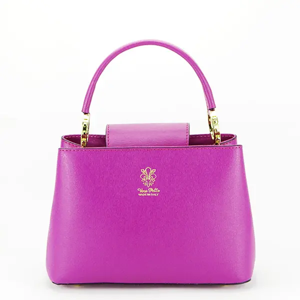 Geanta din piele naturala 8950 120 Fucsia