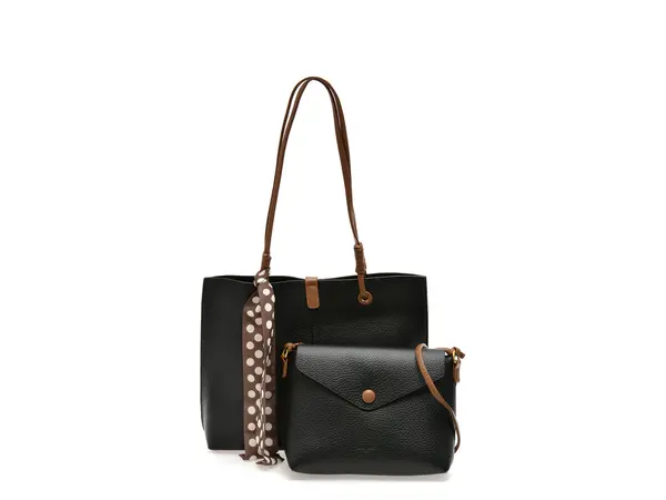 Geanta FLAVIA PASSINI neagra, 36005, din piele ecologica