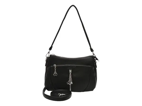 Geanta FLAVIA PASSINI neagra, 9632, din piele ecologica