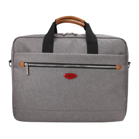 Geanta laptop, 40.3x30.5x7.8 cm, gri/maro, Daco